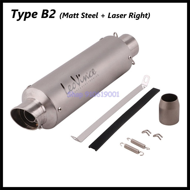 Motorcycle exhaust muffler LeoVince laser making L-R for 51 mm pipes