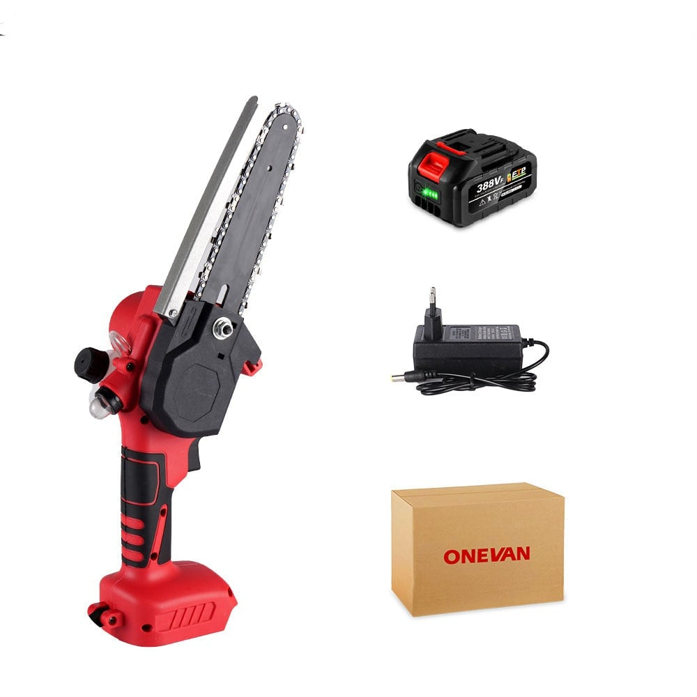 6 In 30000RPM Chainsaw Cordless Brushless kit and Battery Charger for Makita 18V