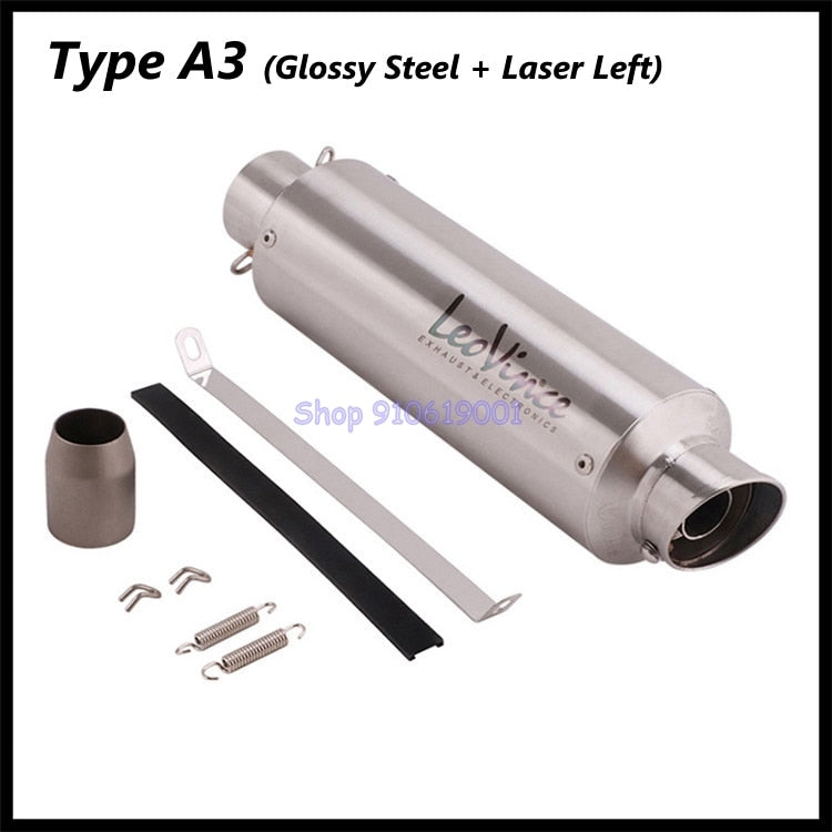 Motorcycle exhaust muffler LeoVince laser making L-R for 51 mm pipes