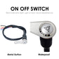 Motorcycle Handlebar Switch With LED Red Light Warning for 6.8mm Handlebars