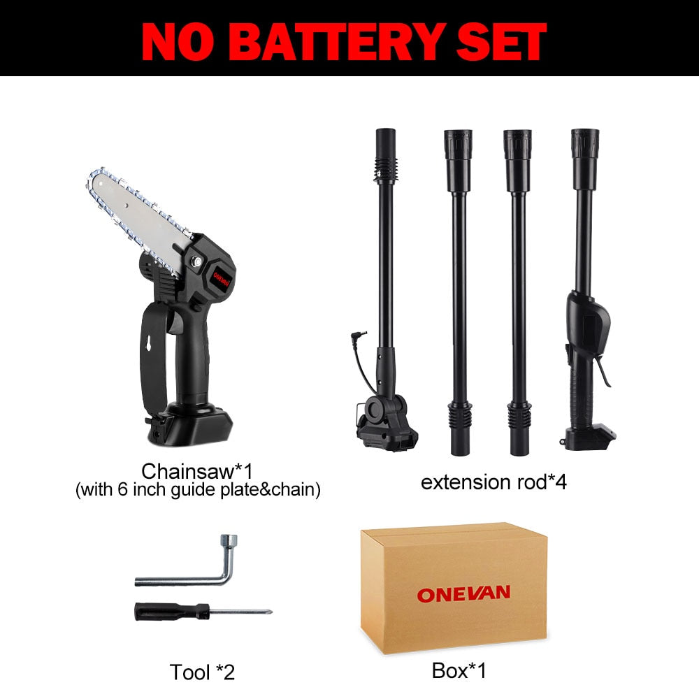 6 in 3500w 40000rpm Pole Saw Battery Cordless 9000mAh Makita 18V Battery Compatible