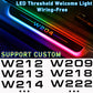 Umbral iluminado LED Decal Car para Mercedes Benz W204 W212 W209 W214 W218