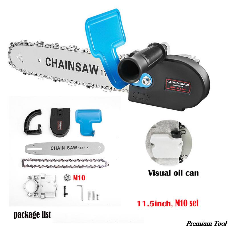 Angle Grinder to 11.5-12 In-29-30cm Chainsaw conversion Kit