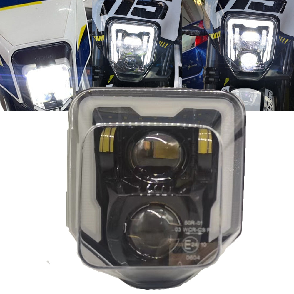 Motorcycle LED headlight for Husqvarna TE FE TC FC TX 125-450 501 701 250i 300i