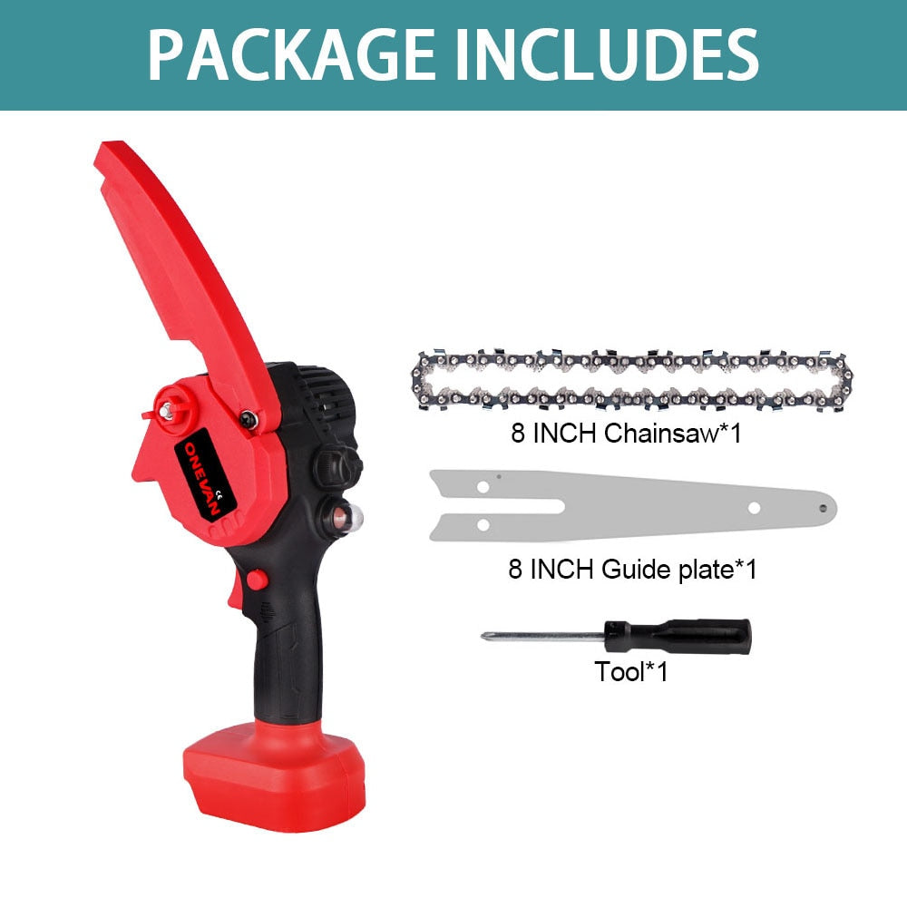 8 In 3500W Battery Chainsaw w Oiler and Charger Makita 18v Battery compatible