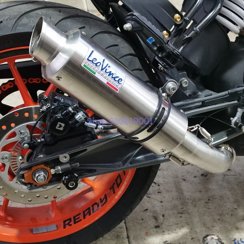 Silenciador de escape de moto LeoVince fabricación láser LR para tubos de 51 mm