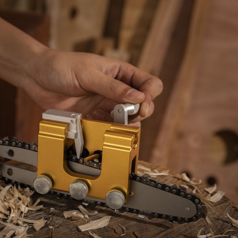 Chainsaw sharpener - Portable chainsaw chain sharpening