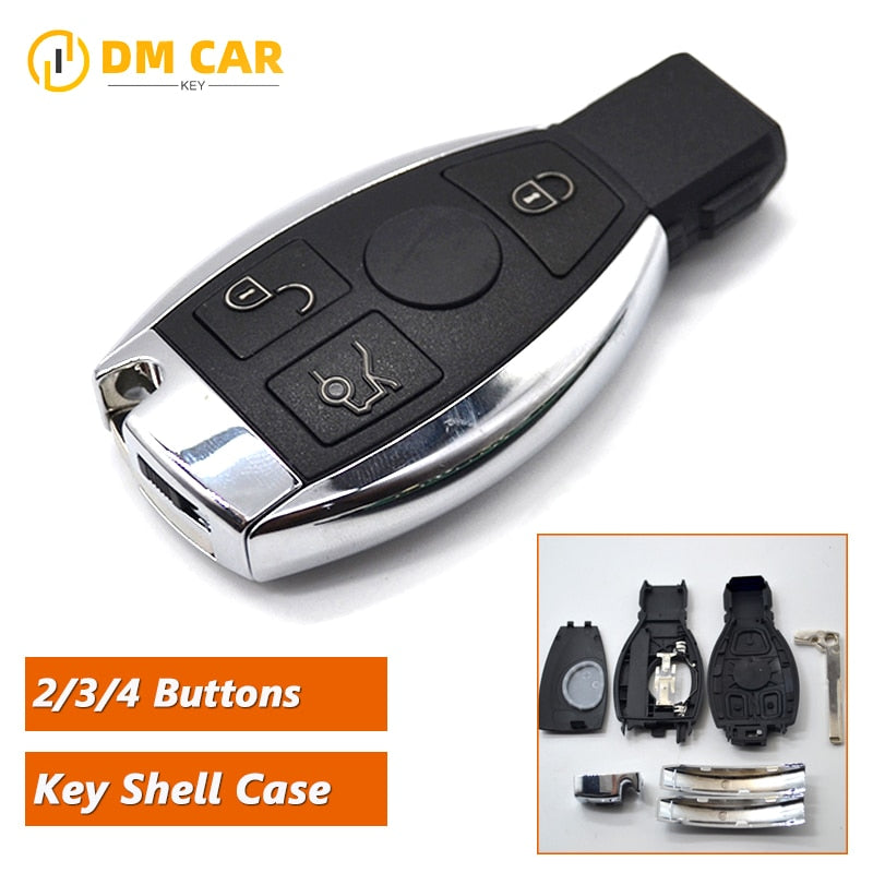 Car Auto Remote Key case 2-3-4-buttons for Mercedes Benz 2000 A B E C S W203-204