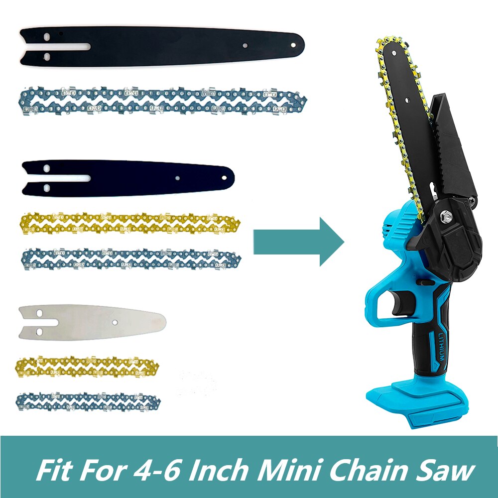 Chainsaw Chains 4 6 8 In for Battery Chainsaw 4 6 8 Inch Guide Bars