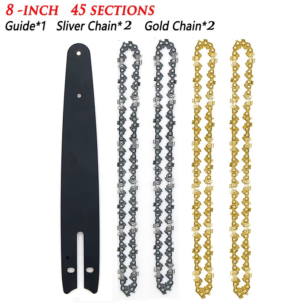 Chainsaw Chains 4 6 8 In for Battery Chainsaw 4 6 8 Inch Guide Bars