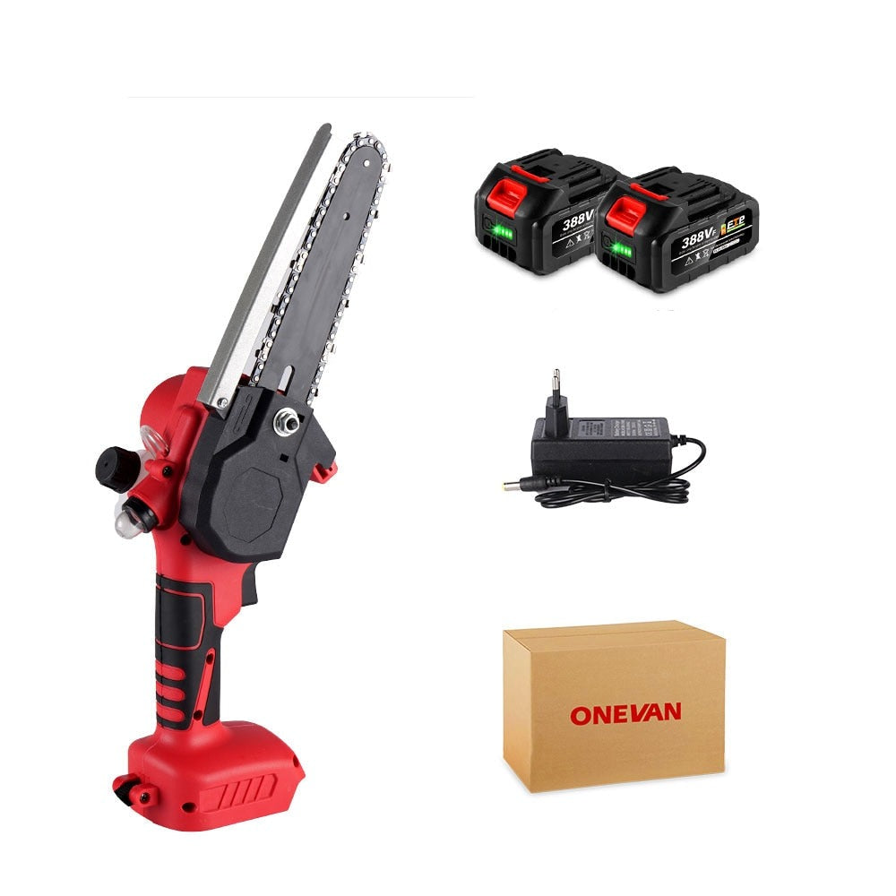 6 In 30000RPM Chainsaw Cordless Brushless kit and Battery Charger for Makita 18V