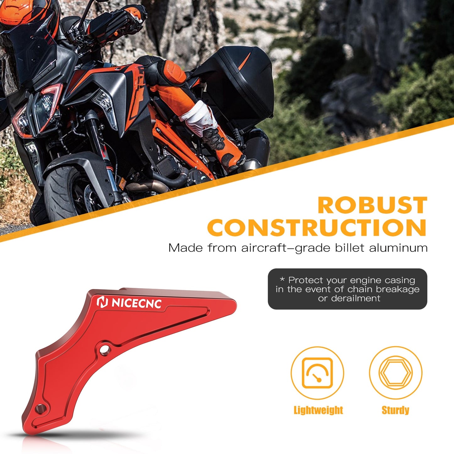 NiceCNC Étui de protection 2T pour moto GasGas EC 250 300 2021-23 KTM Husqvarna