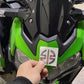 Pegatinas con logotipo de motocicleta 3D, carenado para Kawasaki NINJA Z125 Z250 Z300, paquete de 2