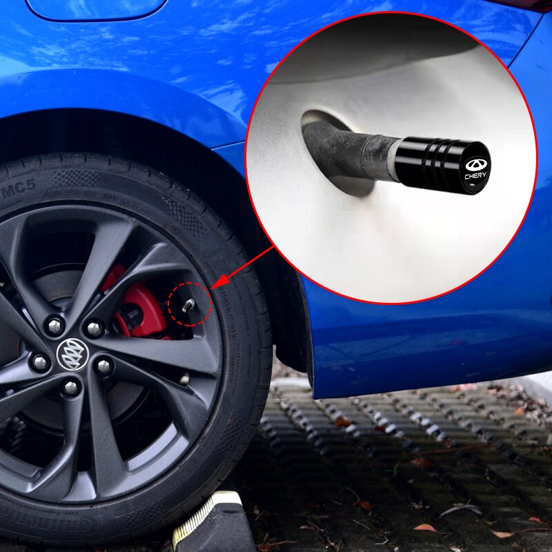 Metal Car Wheel Tire Valve Caps for Chevrolet Accessories 4pcs Set