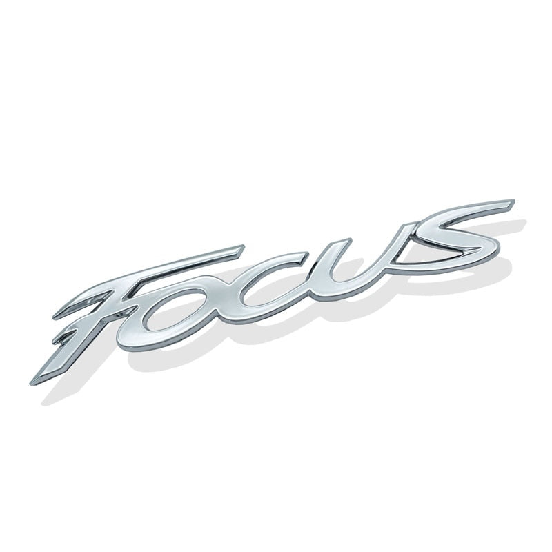 Decoración de coche 3D ABS carta coche parachoques trasero tronco calcomanías emblema insignia pegatina para Ford Focus Logo MK1 MK2 MK3 MK4 Fiesta Ranger 