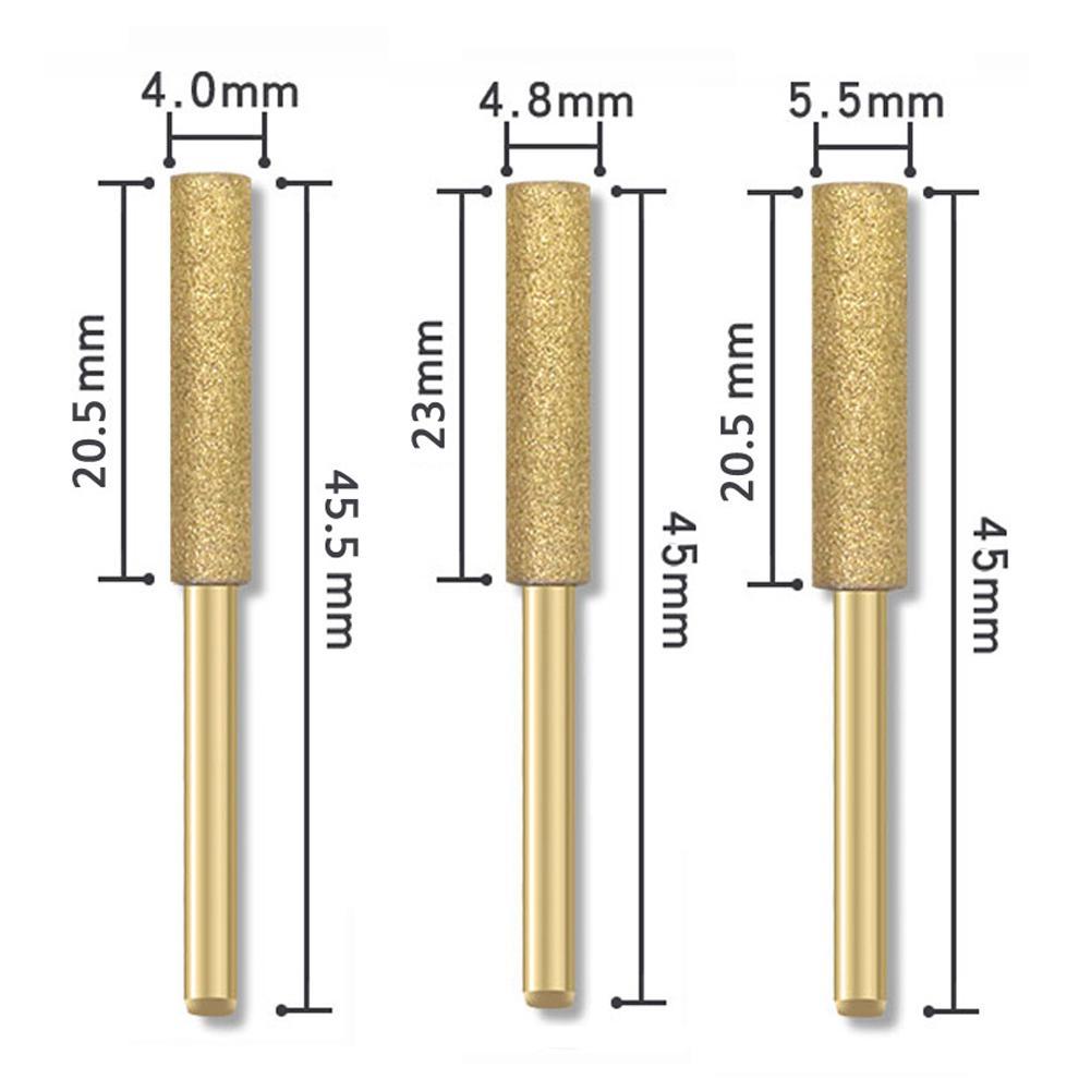 Affûteur de tronçonneuse fraise cylindrique revêtue de diamant 4-5.5mm-6pk