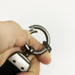 Porte-clés de voiture en cuir et fourrure, Design cadeau pour Mercedes Benz W204 W205 W211 W203 