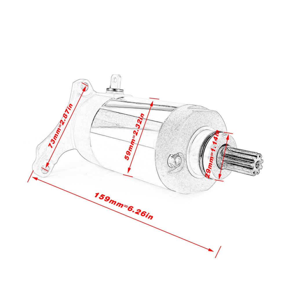 Arrancador de motocicleta para YAMAHA YZF-R1 YZFR1 YZF R1 2008-2014 