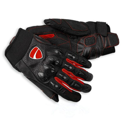 Gants de moto en cuir pour utilisateurs Ducati pour hommes