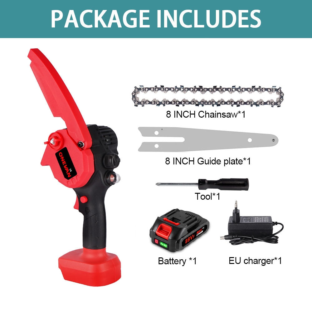 8 In 3500W Battery Chainsaw w Oiler and Charger Makita 18v Battery compatible