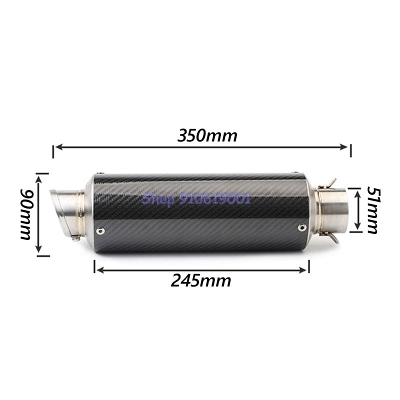 Motorcycle exhaust muffler LeoVince laser making L-R for 51 mm pipes