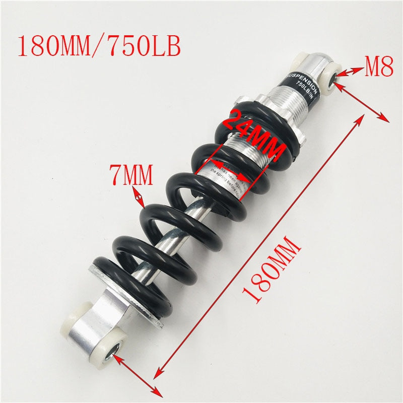 Motorcycle Rear Shock Absorber 100-210mm 47-49cc for Minimoto ATV Quad E-Scooter