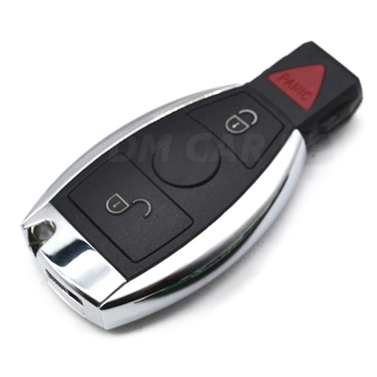 Carcasa para llave de coche de entrada sin llave, 2/3/4 botones para Mercedes Benz año 2000+ ABECS W203 W204 BGA/NEC, reemplazo remoto en blanco