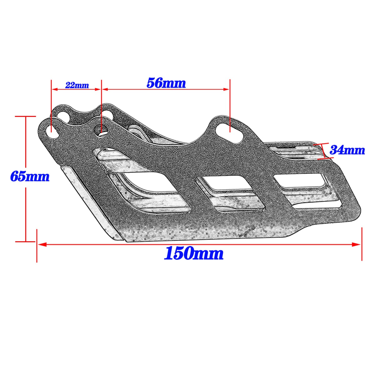 Motorcycle chain guide for Honda CRF 125 - 450 R X RX Bosur BSE M KAYO T4 T6