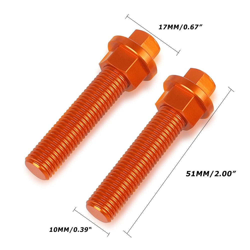 Boulon de réglage de chaîne de moto-10MM pour KTM SX SXF EXCF 125-1190