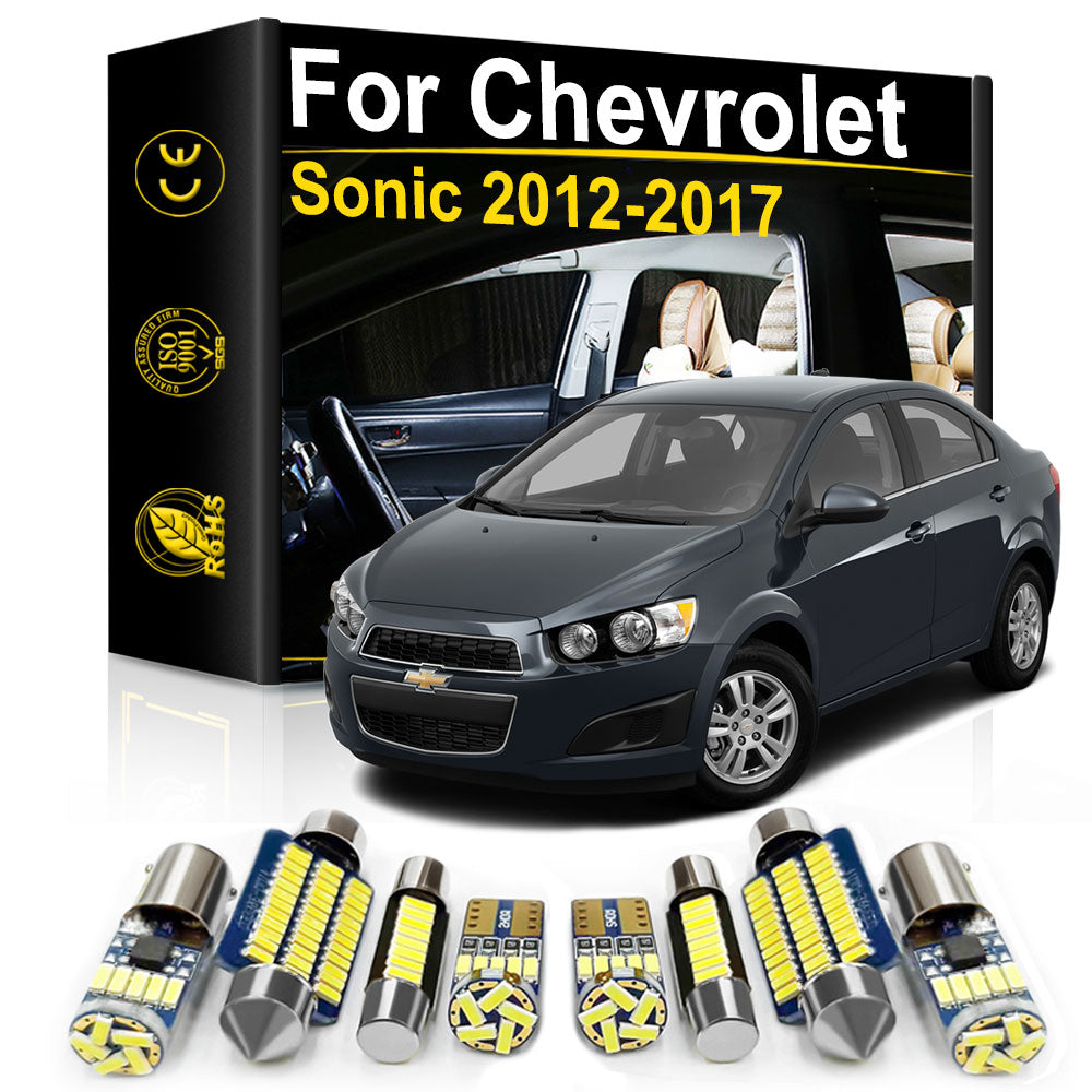 Luz LED Interior de coche para Chevrolet Chevy Sonic 2012 2013 2014 2015 2016 2017