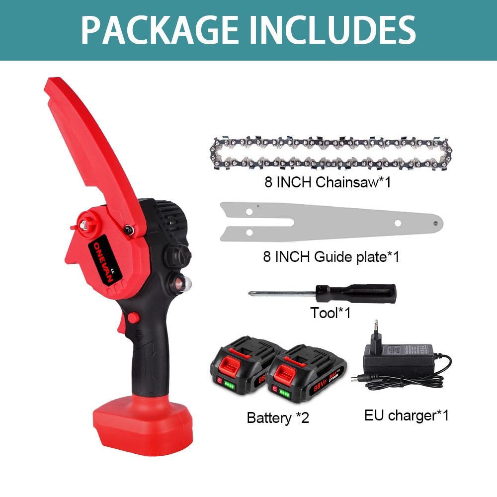 8 In 3500W Battery Chainsaw w Oiler and Charger Makita 18v Battery compatible