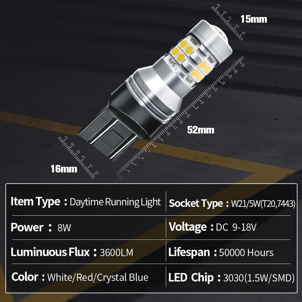 2x luz LED de circulación diurna DRL accesorios lámpara para Chevrolet Malibu 2012 2013 2014 2015 