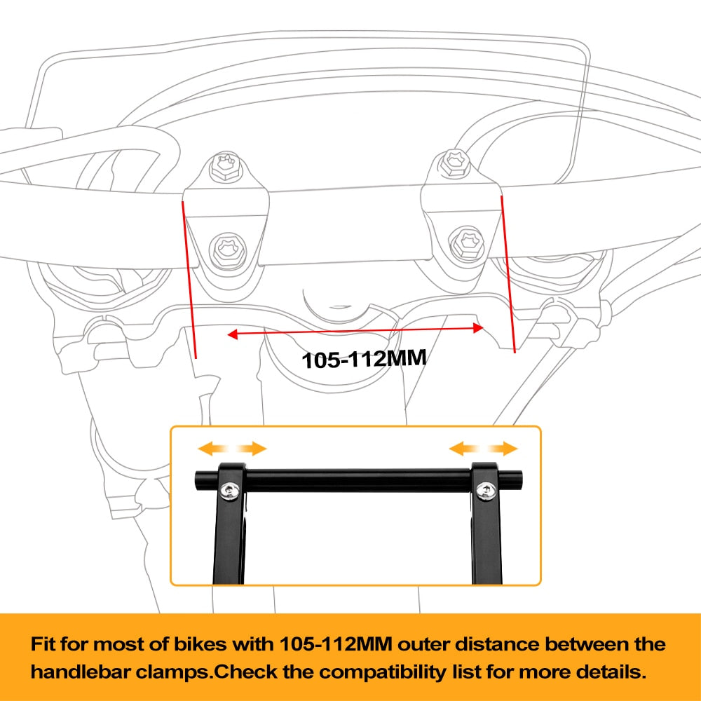 Support roadbook moto pour KTM 690 Enduro R Husqvarna 701 Supermoto 22-28 mm