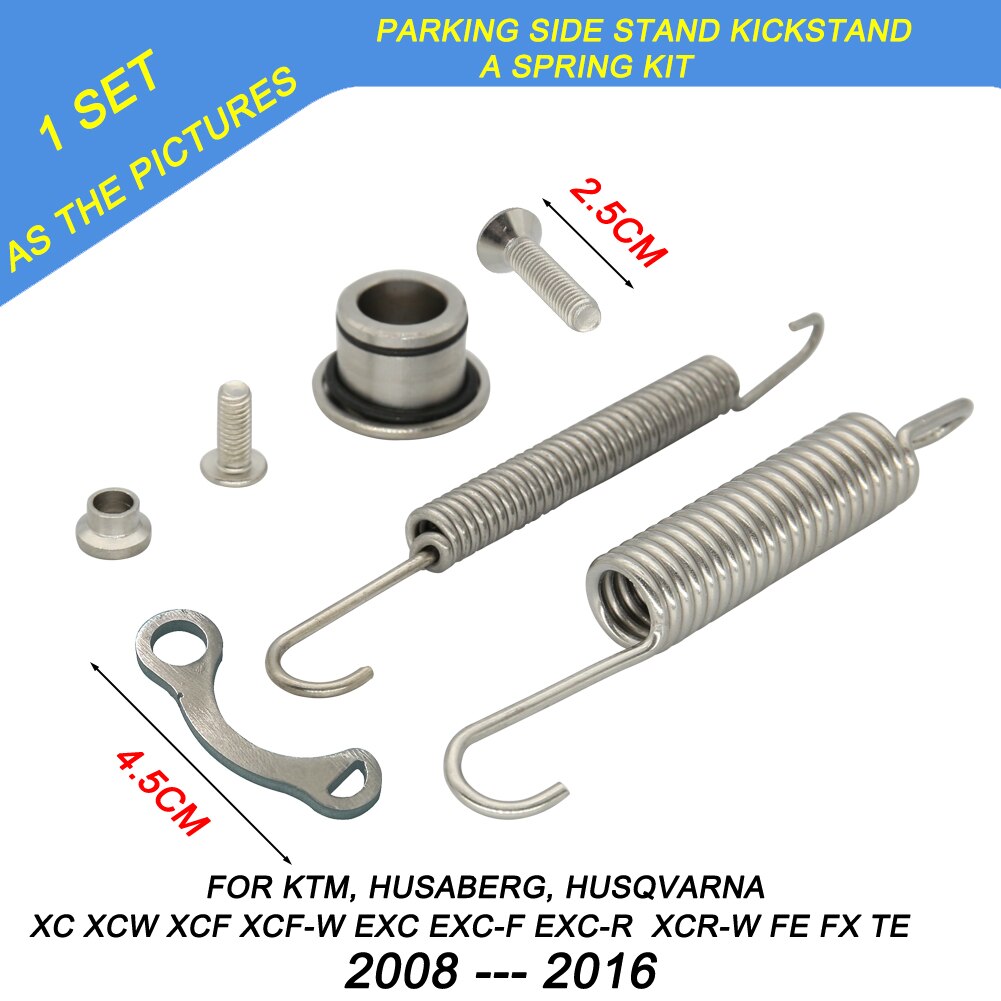 Caballete lateral de motocicleta con kit de resortes para KTM XC-WF-FW EXC-F 6D Husqvarna T-FE