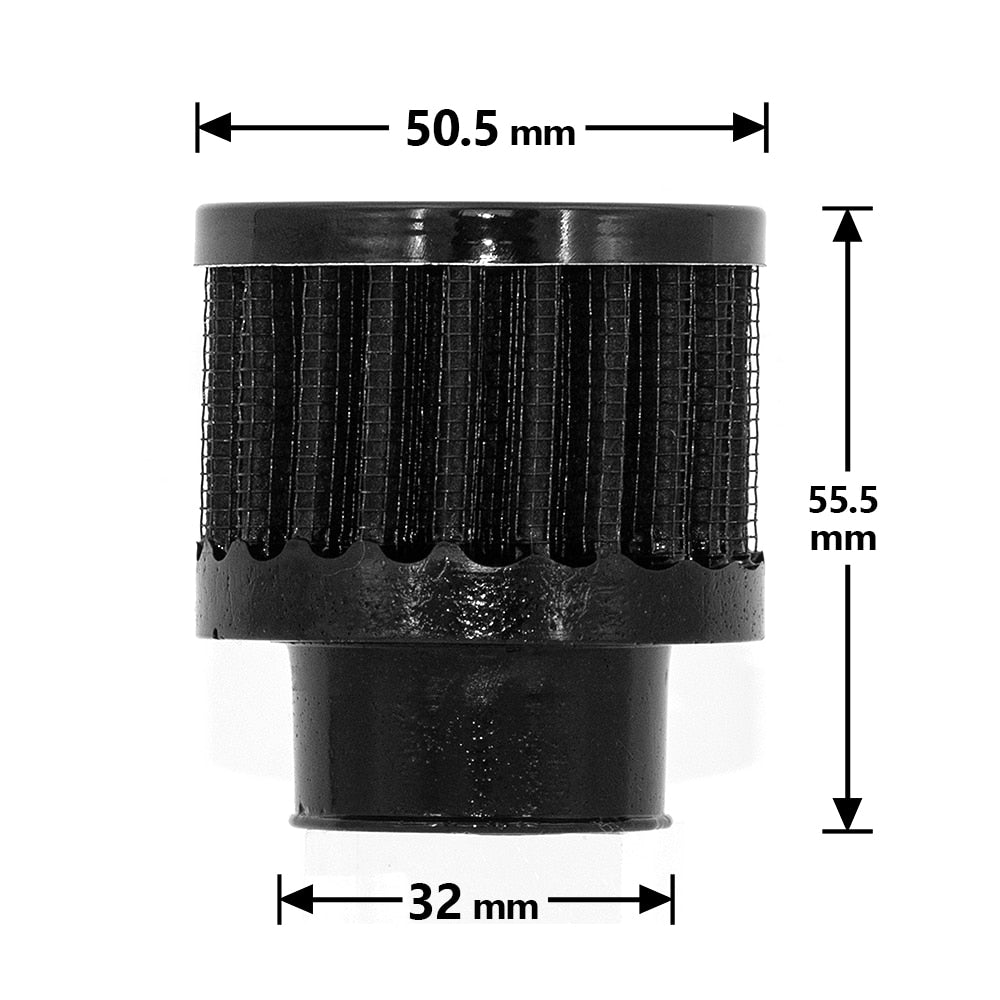 Air filter 25mm for motorcycle auto Black Cone Cold Air Intake Filter Turbo Vent Crankcase Breather - FMF replacement parts