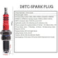 D8TJC Spark Plug for Motorcycle and A7TJC Spark plug Multi-angle ignition Red Head for CG 125cc 150cc 200cc 250cc Platinum Nozzles Spark Accessories - FMF replacement parts