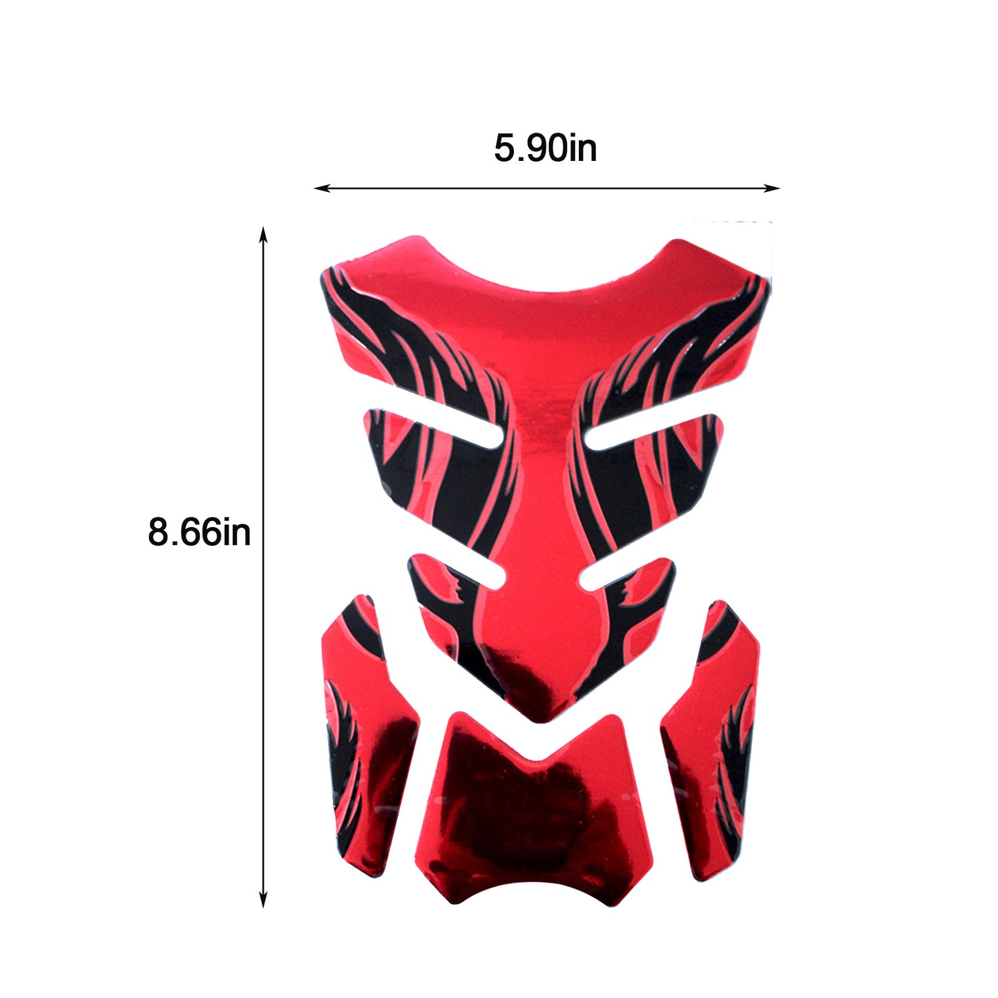 Motorcycle tankpad 3D sticker fishbone for Honda Yamaha