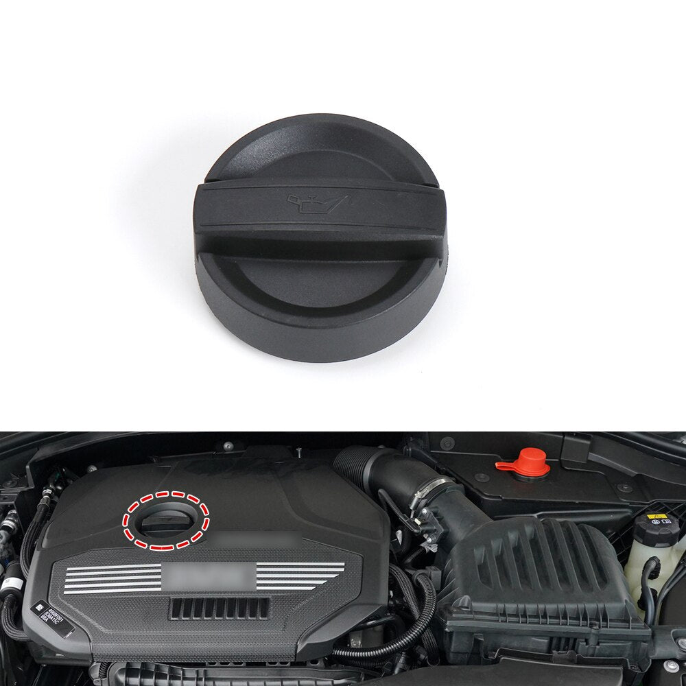 For BMW 1 3 5 7 Series Black Car Engine Oil Filling Cap Tank Covers Car Replacement Parts For BMW F52 F30 F10 F02 11121743294 - FMF replacement parts