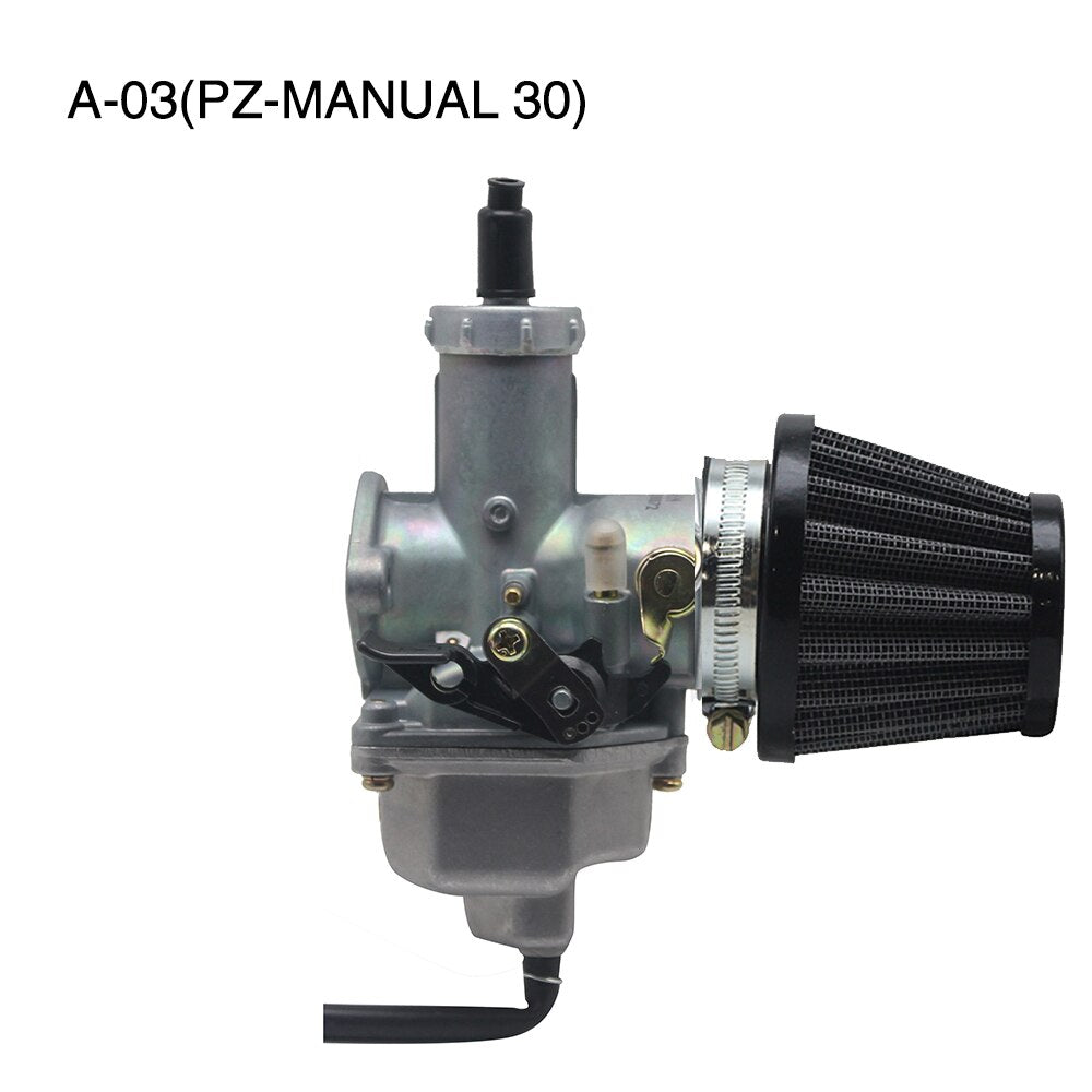 ZSDTRP PZ26 PZ27 PZ30 Motorcycle Carburetor Carburator with Air Filter for Honda CG125 CG150 CG250 TTR250 - FMF replacement parts