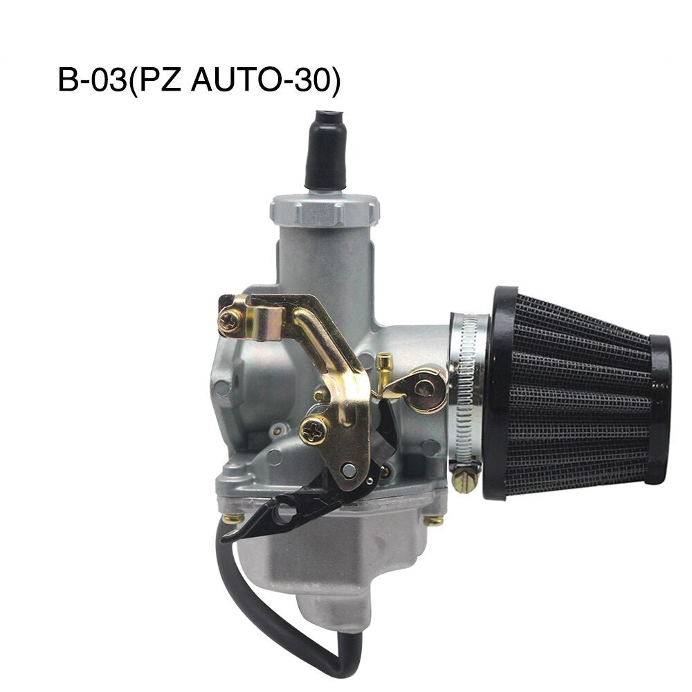 ZSDTRP PZ26 PZ27 PZ30 Motorcycle Carburetor Carburator with Air Filter for Honda CG125 CG150 CG250 TTR250 - FMF replacement parts